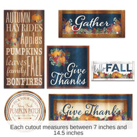 72 Pack Bulk Foil Fall Thanksgiving Cutouts