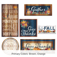 72 Pack Bulk Foil Fall Thanksgiving Cutouts