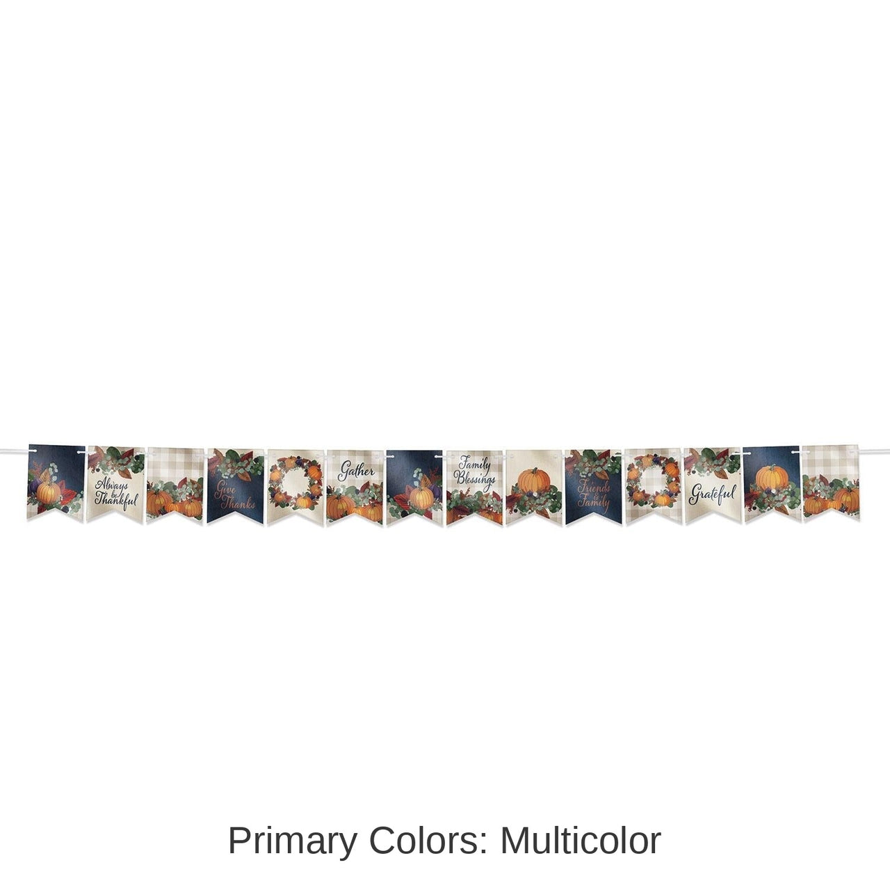 12 Pack Bulk Foil Fall Thanksgiving Streamer