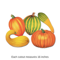 60 Piece Bulk Thanksgiving Fall Cutouts