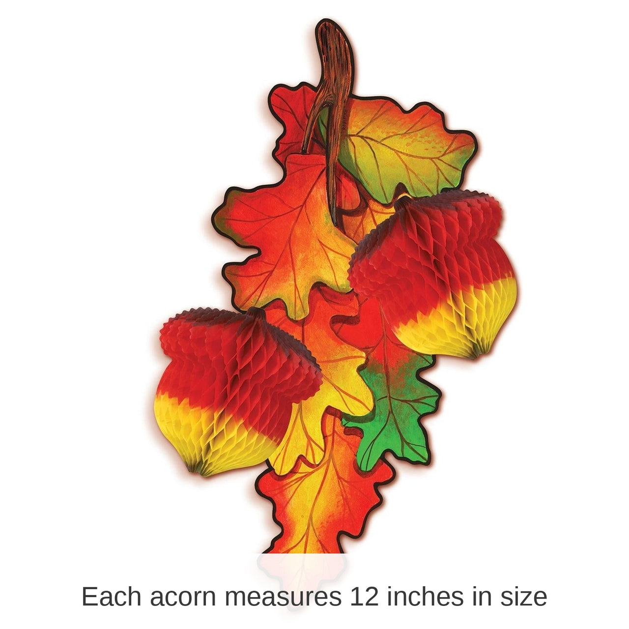 12 Pack Bulk Thanksgiving Tissue Madras Acorn