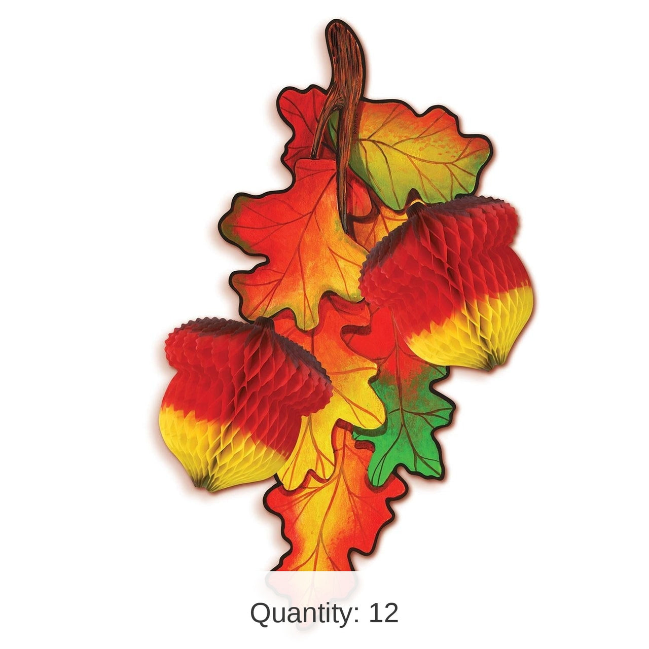12 Pack Bulk Thanksgiving Tissue Madras Acorn