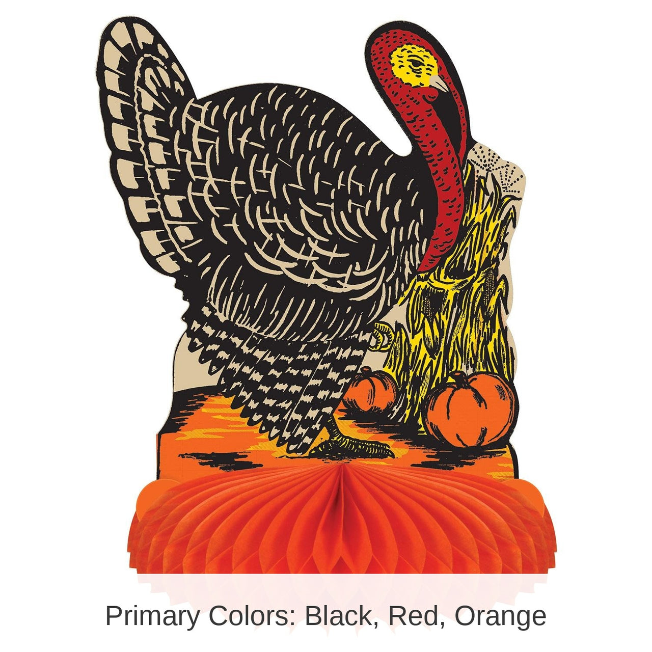12 Pack Bulk Thanksgiving Vintage Fall Harvest Turkey Centerpiece