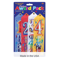 6 Pack Bulk 1st/2nd/3rd/4th Place Award Pack Ribbons