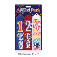 6 Packs Bulk 1st/2nd/3rd Place Award Ribbons Pack