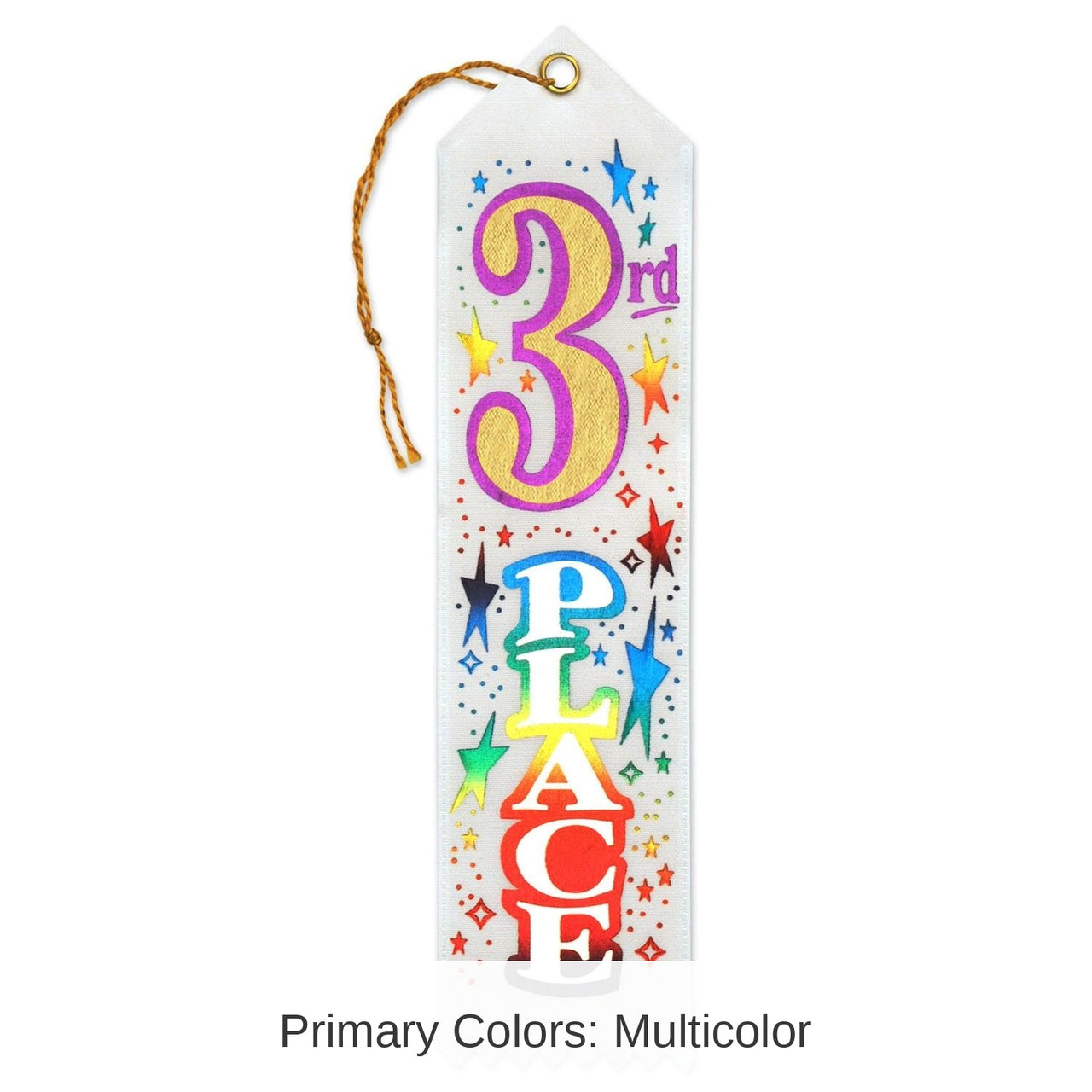 6 Pack Bulk 3rd Place Award Ribbon
