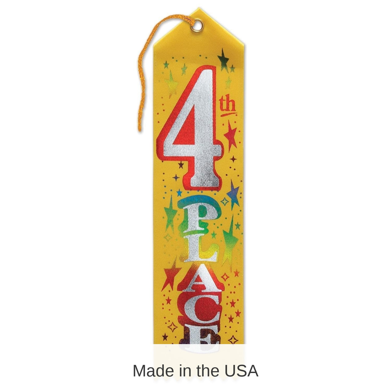 6 Pack Bulk 4th Place Award Party Ribbon