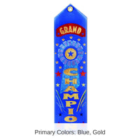 6 Pack Bulk Grand Champion Award Ribbon
