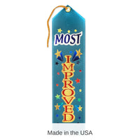 6 Pack Bulk Most Improved Award Ribbon