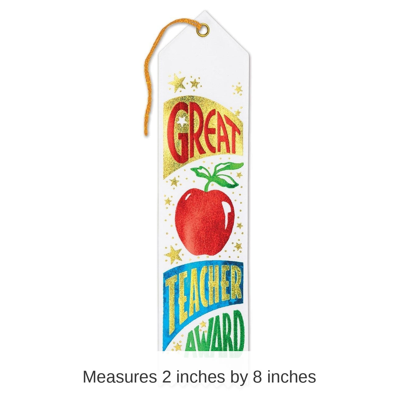 6 Pack Bulk Great Teacher Award Ribbon