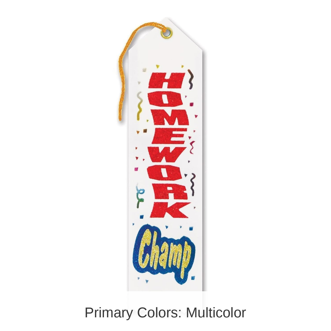 6 Pack Bulk Homework Champ Award Ribbon