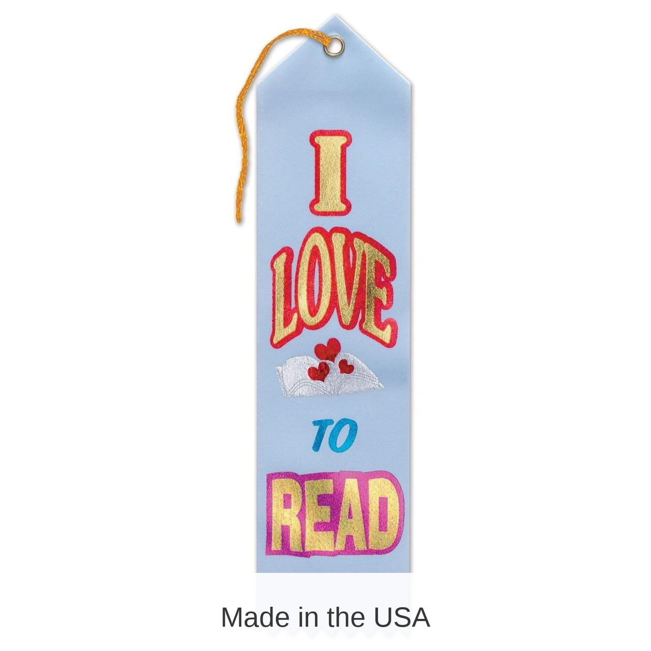 6 Pack Bulk I Love To Read Award Ribbon