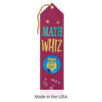 6 Pack Bulk Math Whiz Award Ribbon
