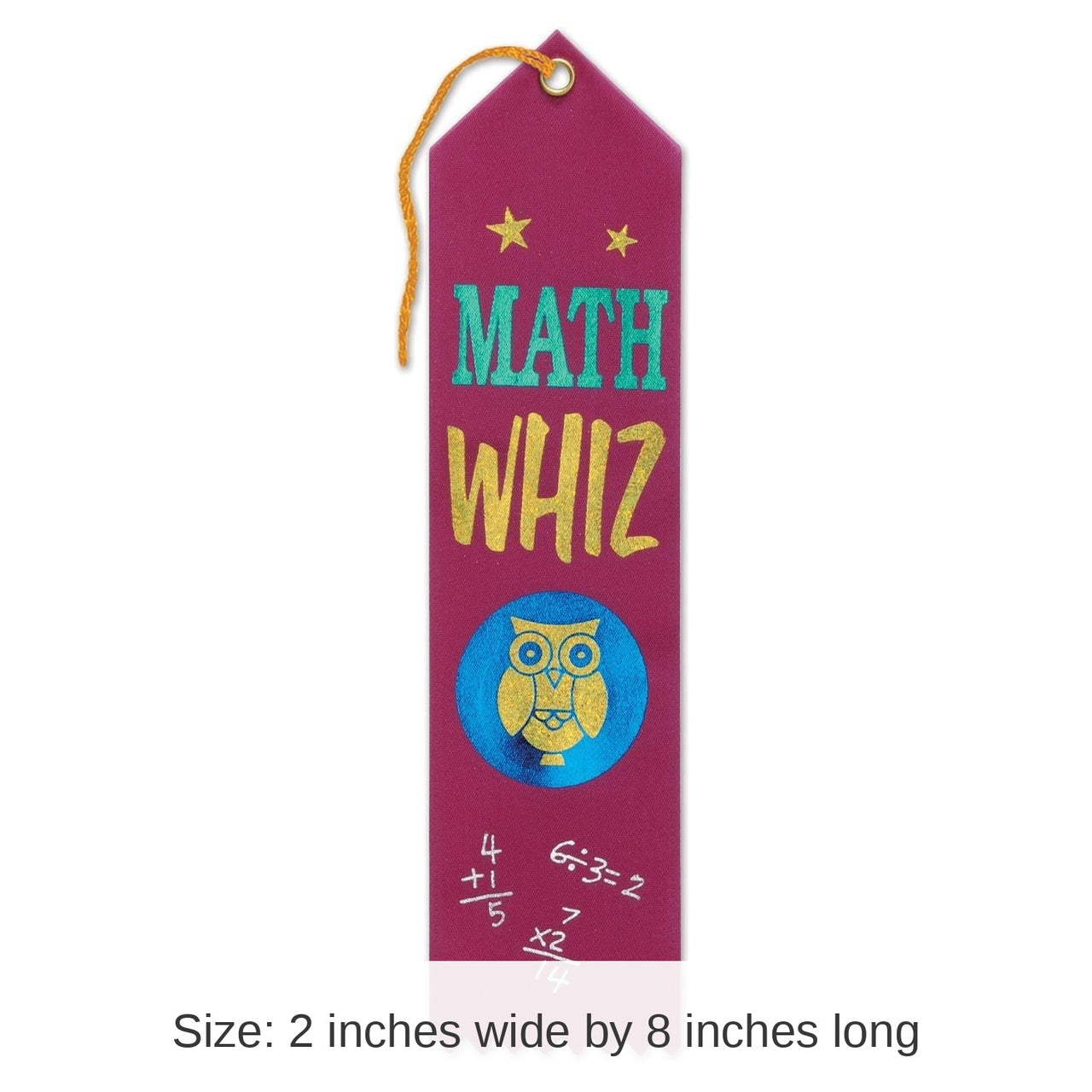 6 Pack Bulk Math Whiz Award Ribbon