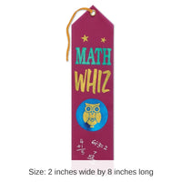 6 Pack Bulk Math Whiz Award Ribbon
