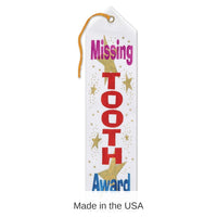 6 Pack Bulk Missing Tooth Award Ribbon