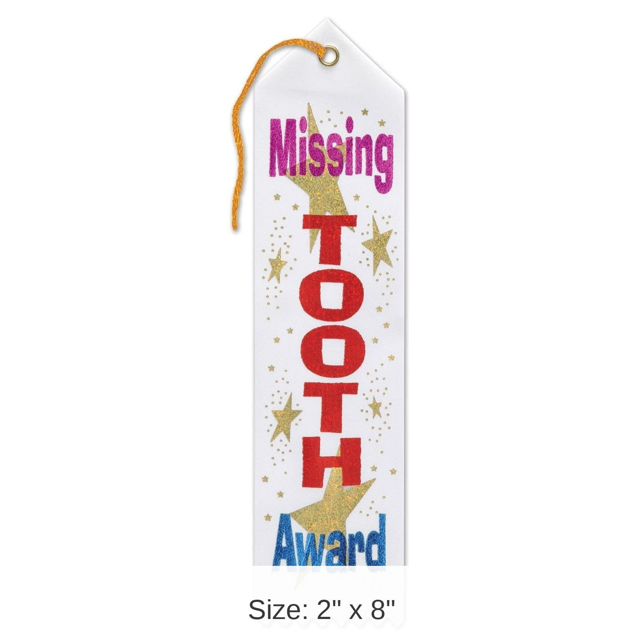 6 Pack Bulk Missing Tooth Award Ribbon
