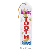 6 Pack Bulk Missing Tooth Award Ribbon