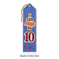 6 Pack Bulk I Can Count To Ten Award Ribbon