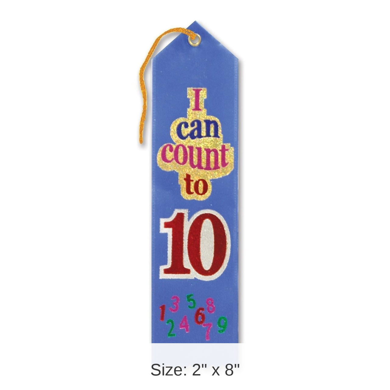 6 Pack Bulk I Can Count To Ten Award Ribbon