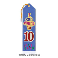 6 Pack Bulk I Can Count To Ten Award Ribbon