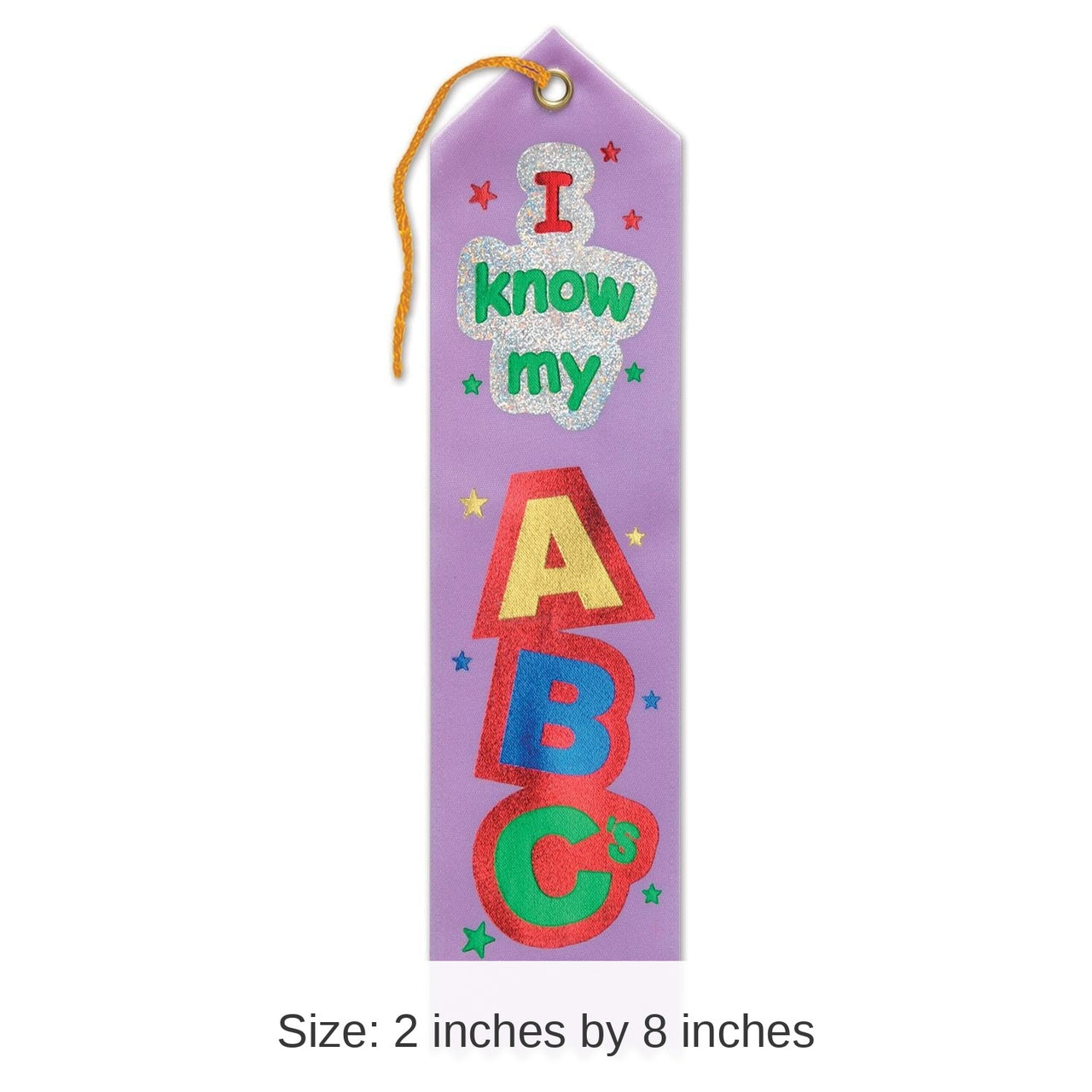 6 Pack Bulk I Know My ABC's Award Ribbon