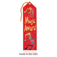 6 Pack Bulk Music Award Ribbon