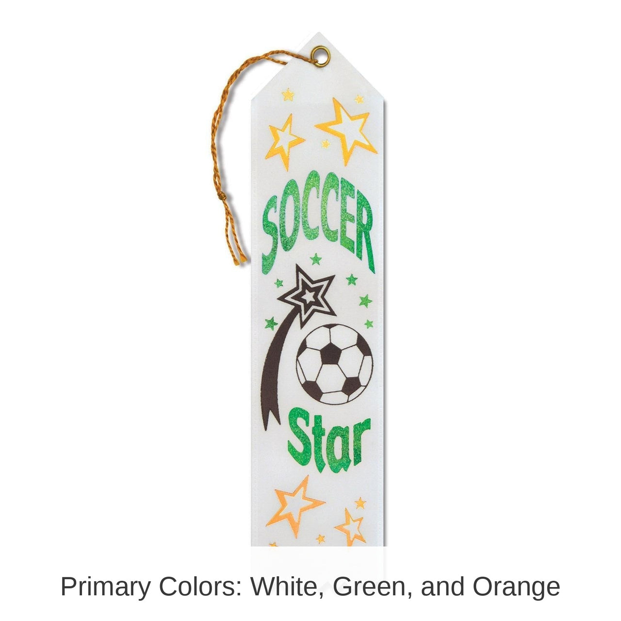6 Pack Bulk Soccer Star Award Ribbon