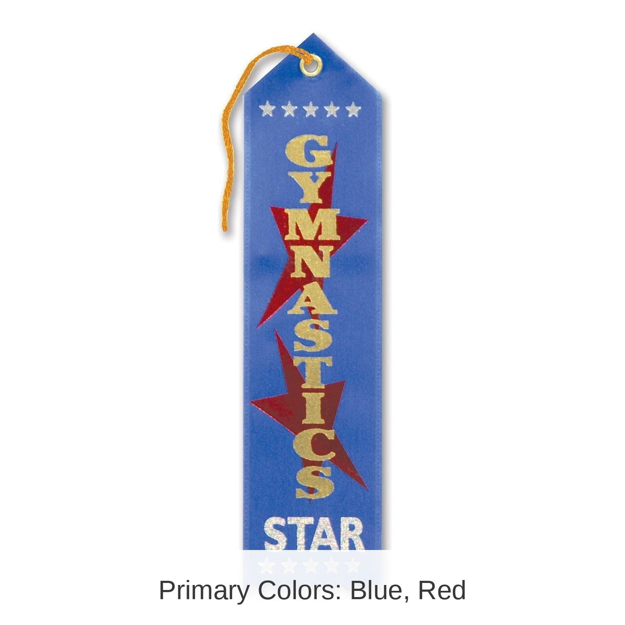 6 Pack Bulk Gymnastics Star Award Party Ribbon