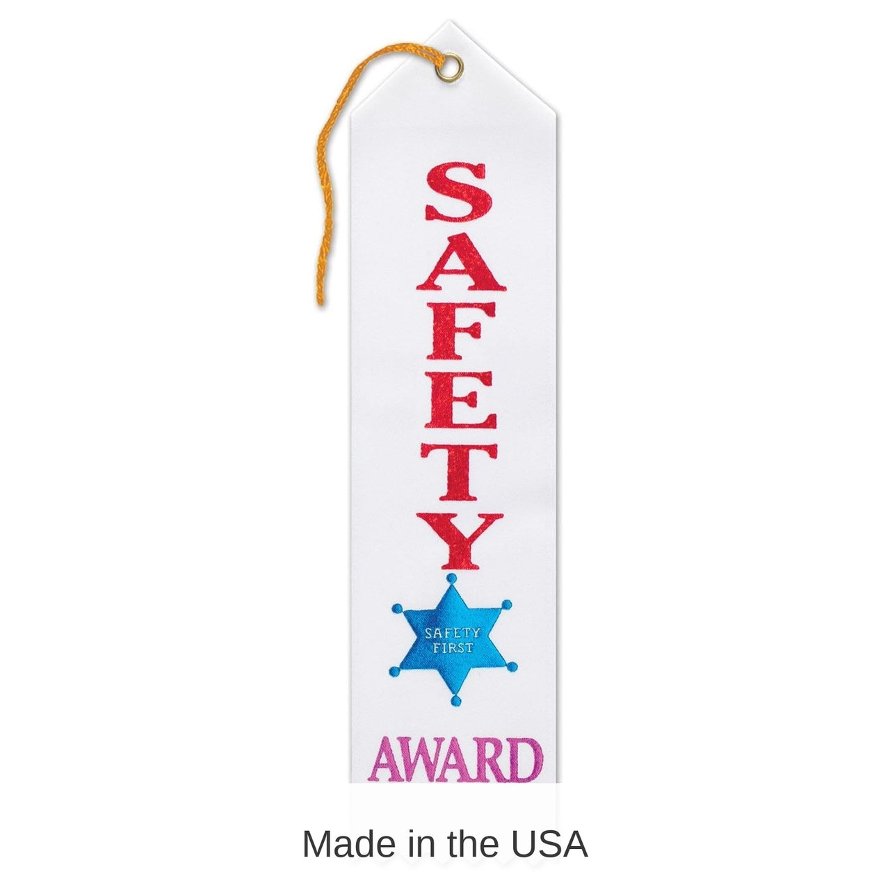6 Pack Bulk Safety Award Ribbon