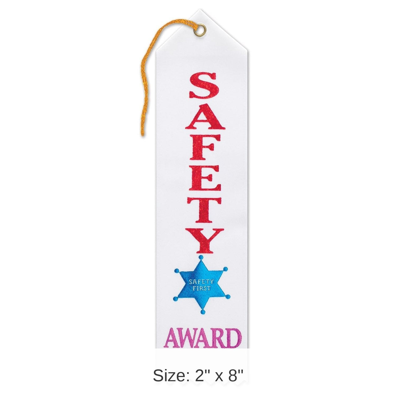 6 Pack Bulk Safety Award Ribbon