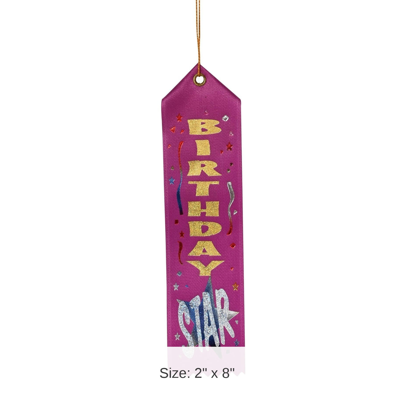 6 Pack Bulk Birthday Party Star Award Ribbon
