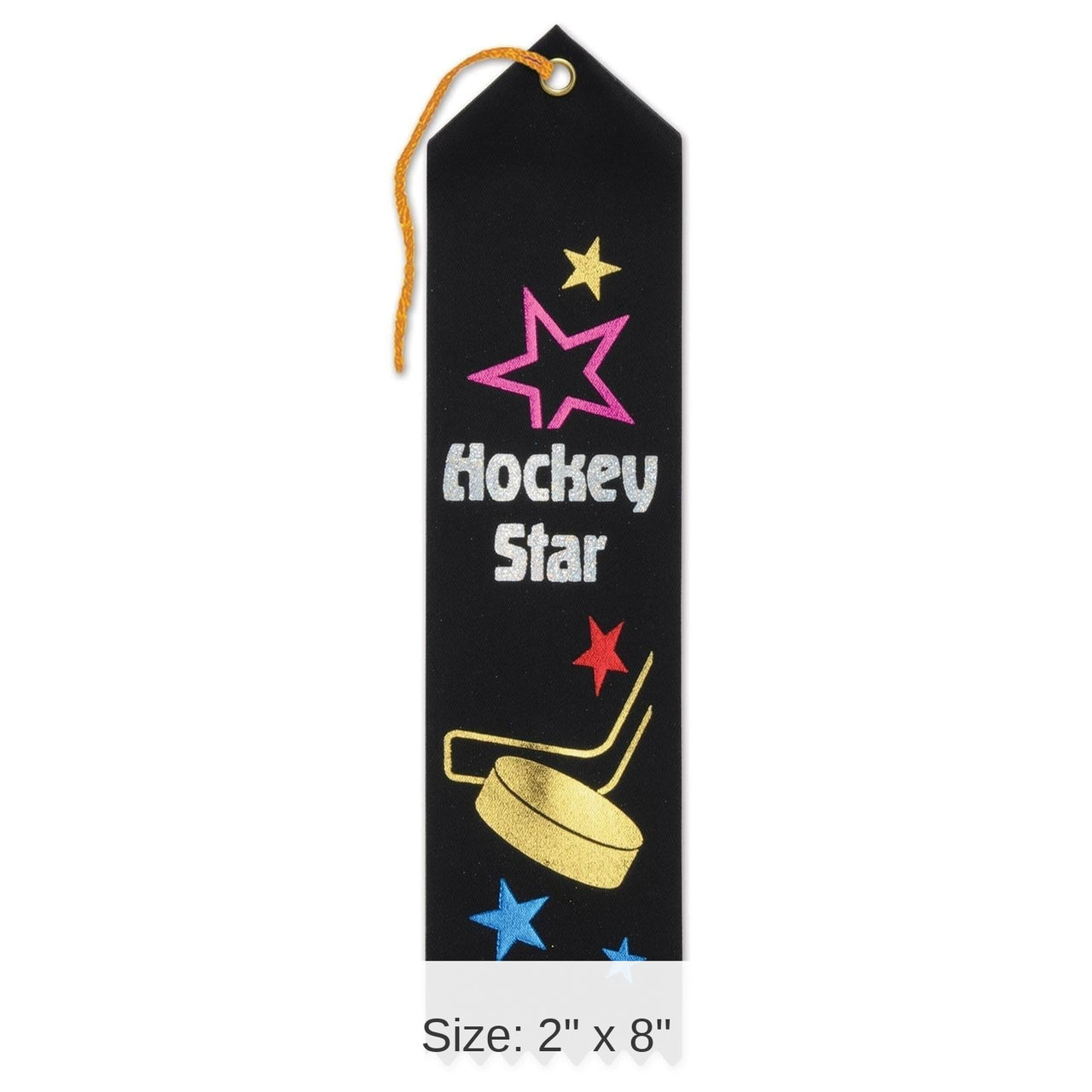 6 Pack Bulk Hockey Star Award Party Ribbon