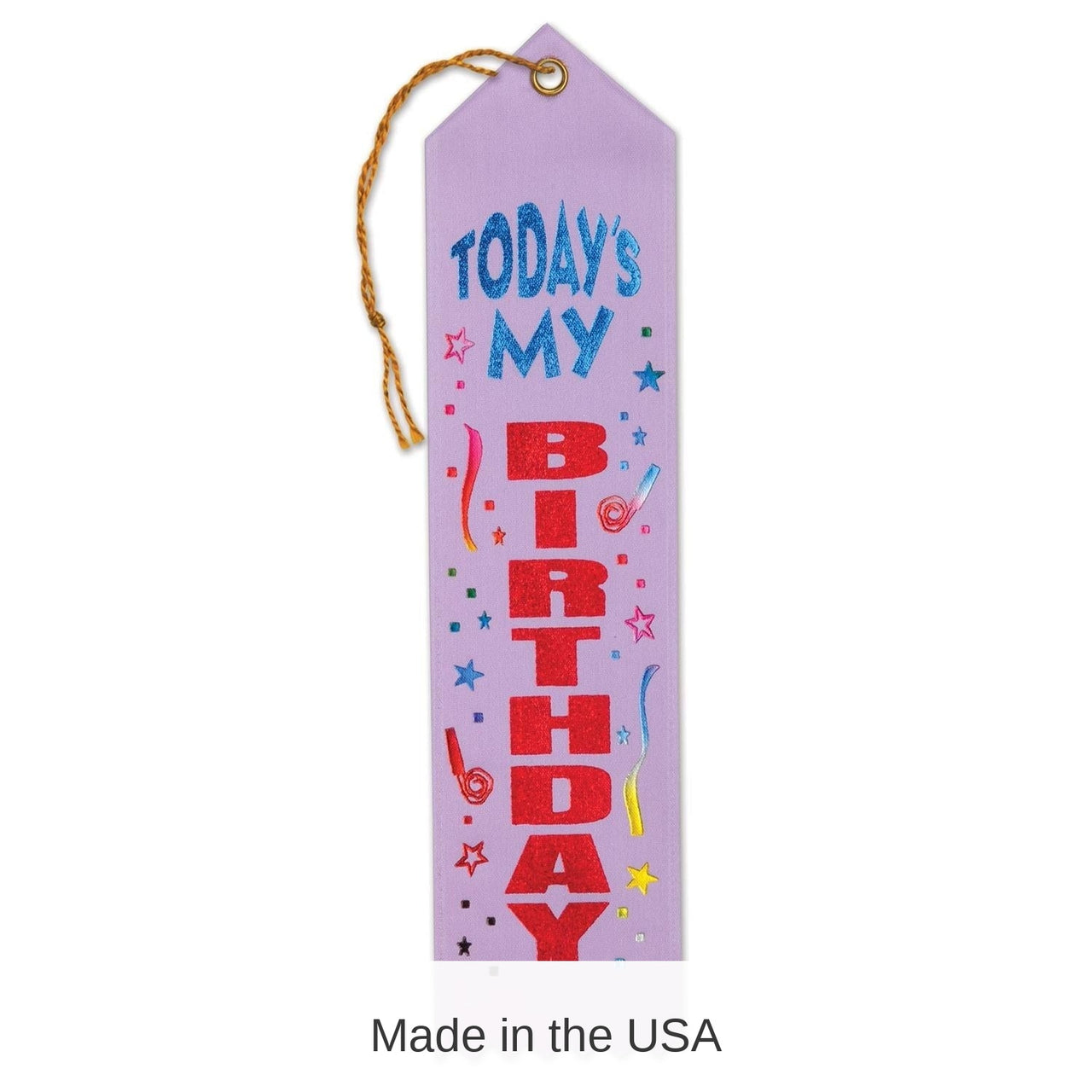 6 Pack Bulk Today's My Birthday Award Ribbon