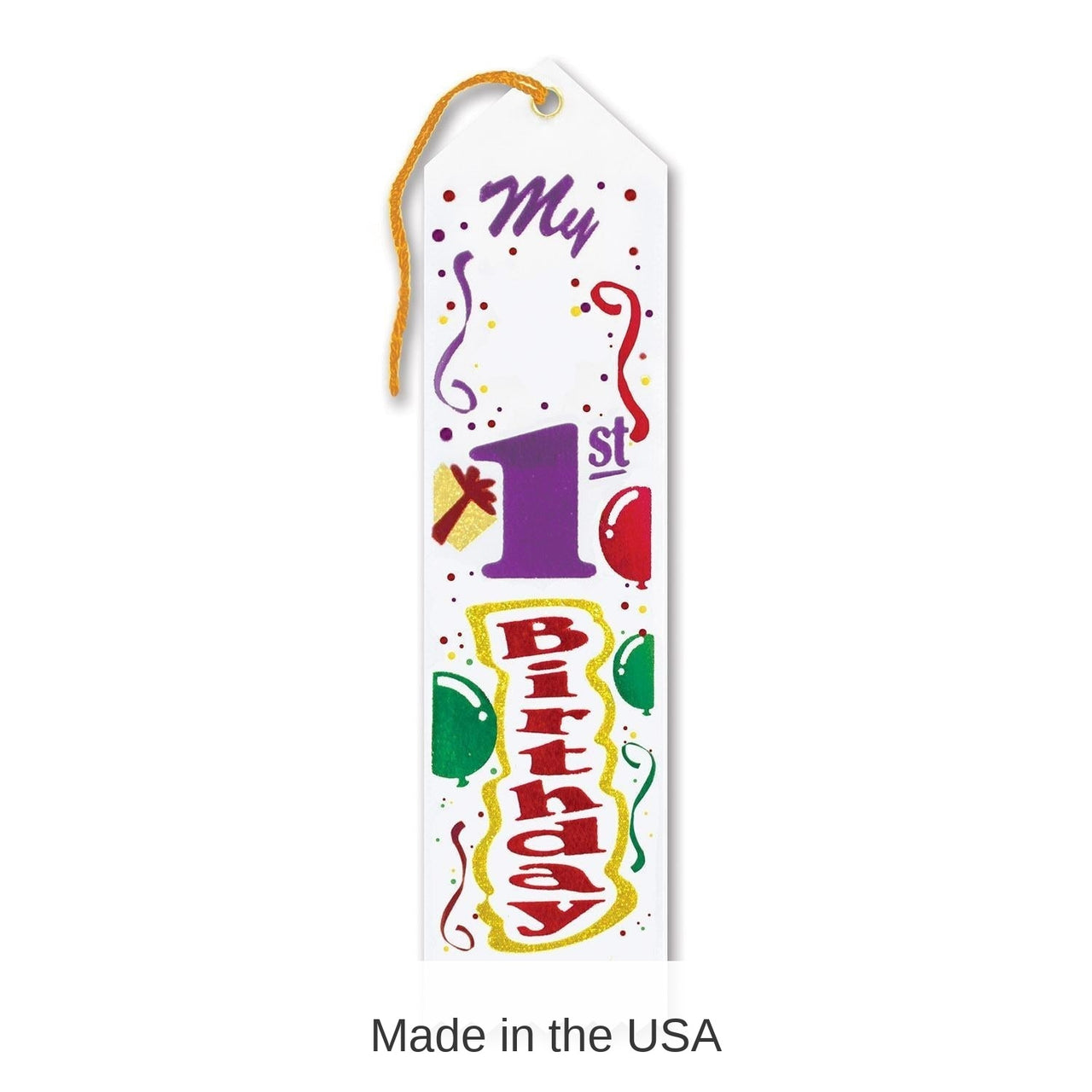 6 Pack Bulk My 1st Birthday Award Ribbon