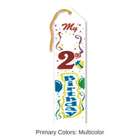 6 Pack Bulk My 2nd Birthday Party Award Ribbon