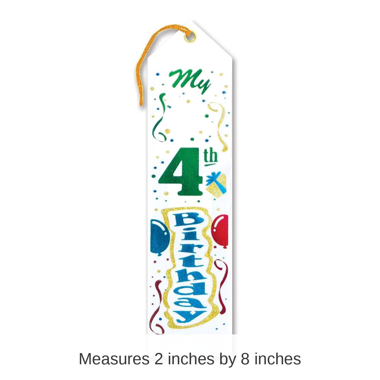 6 Pack Bulk My 4th Birthday Party Award Ribbon
