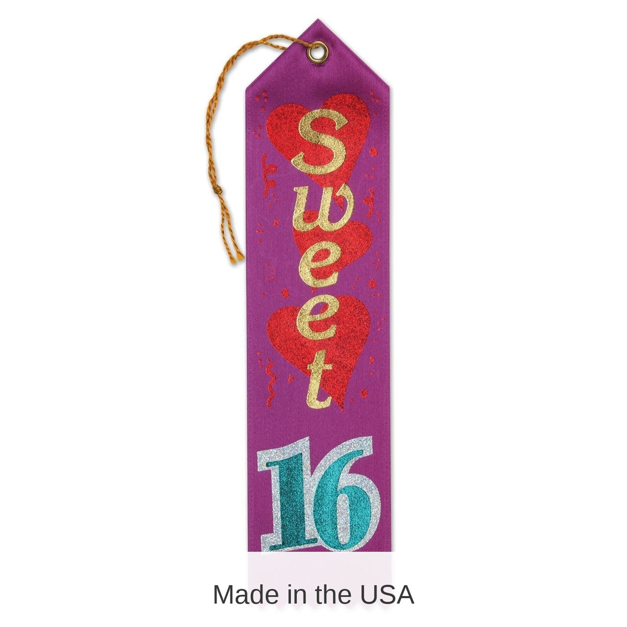 6 Pack Bulk Sweet 16 Award Ribbon