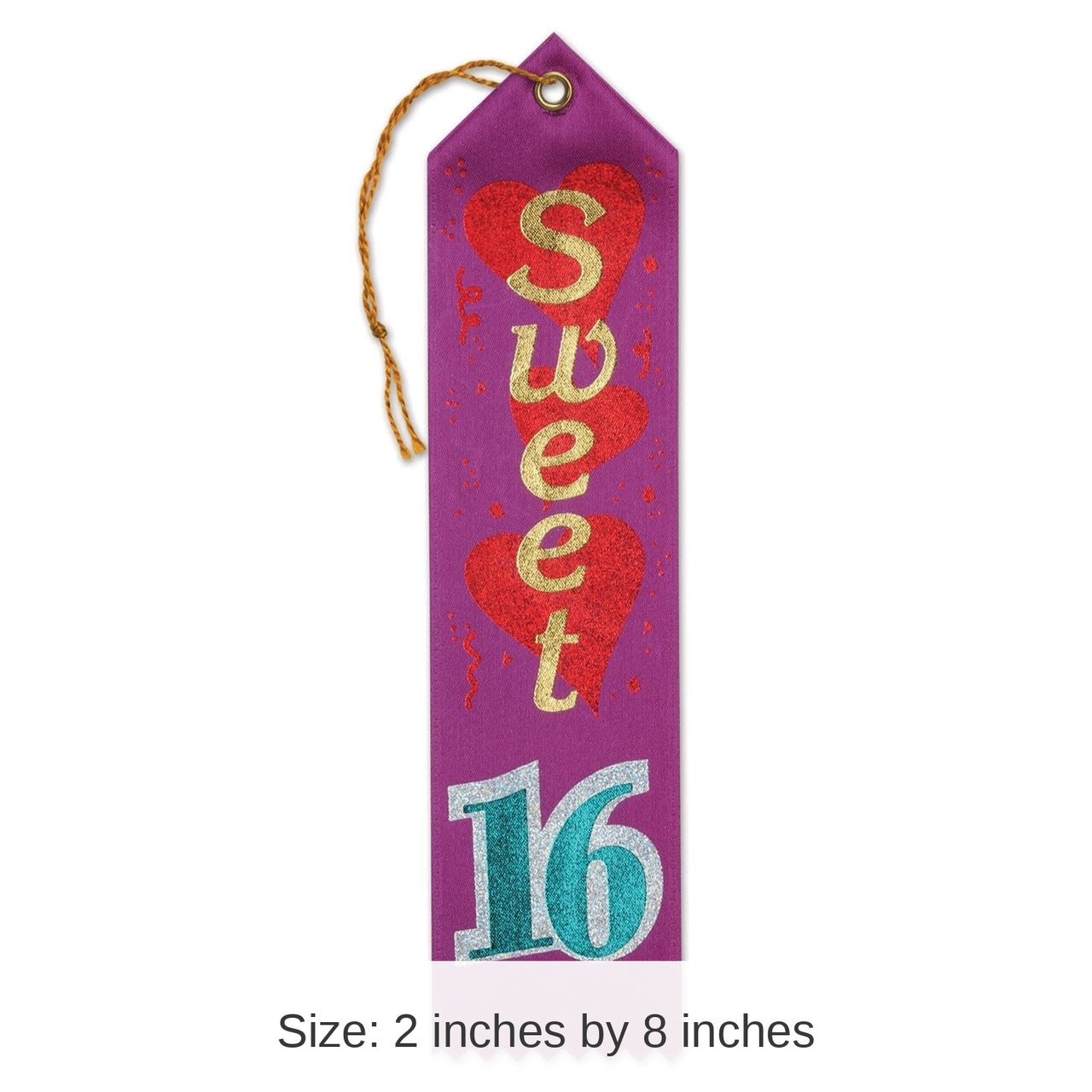 6 Pack Bulk Sweet 16 Award Ribbon
