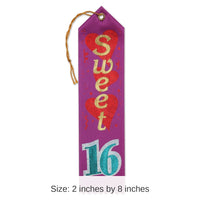 6 Pack Bulk Sweet 16 Award Ribbon