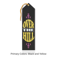 6 Pack Bulk Over The Hill Birthday Award Ribbon- Black and Gold