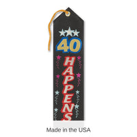 6 Pack Bulk 40 Happens Award Ribbon