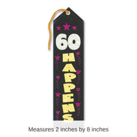6 Pack Bulk 60 Happens Award Ribbon