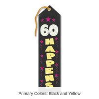 6 Pack Bulk 60 Happens Award Ribbon