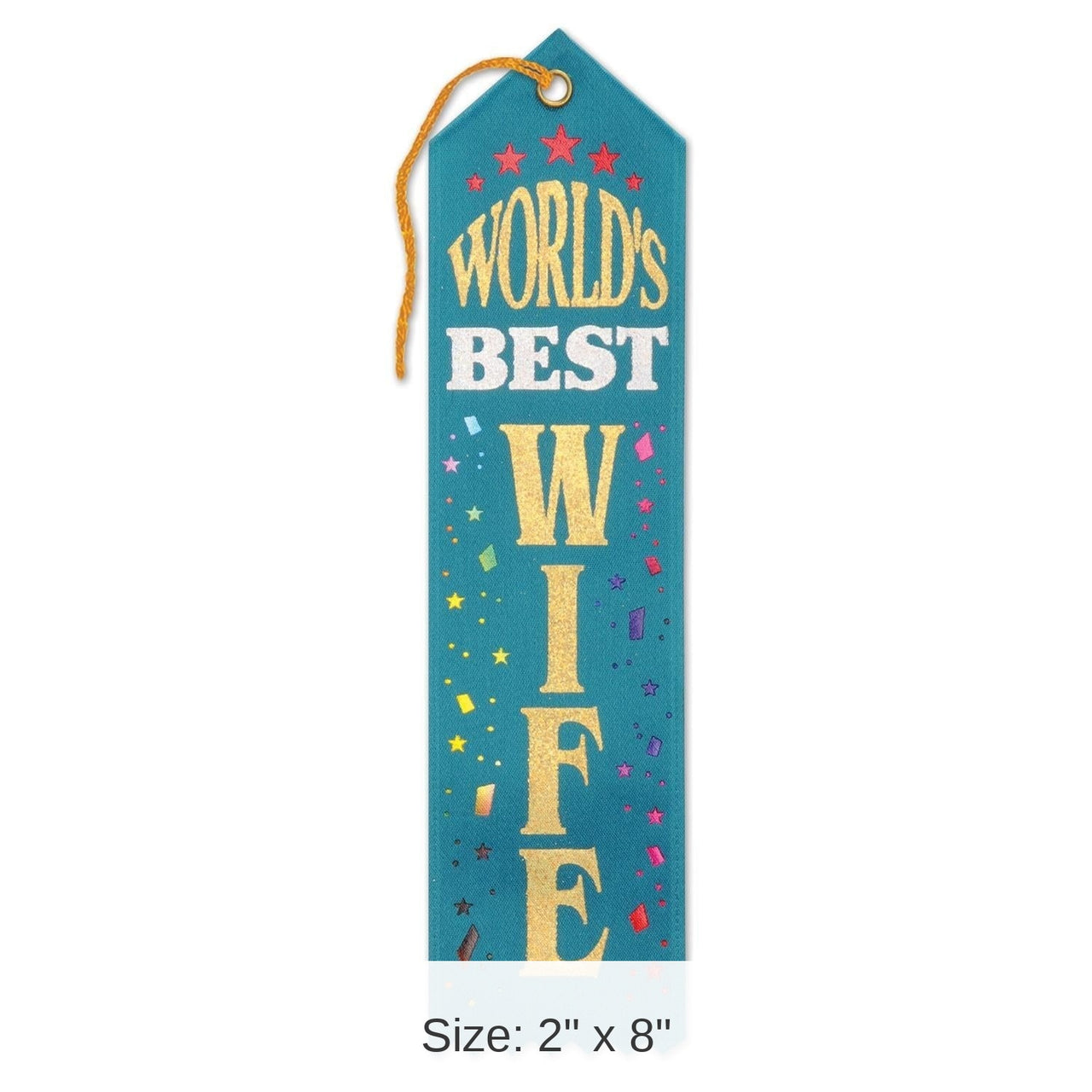 6 Pack Bulk World's Best Wife Award Ribbon