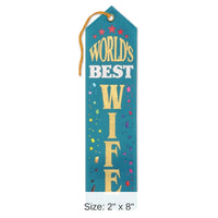 6 Pack Bulk World's Best Wife Award Ribbon