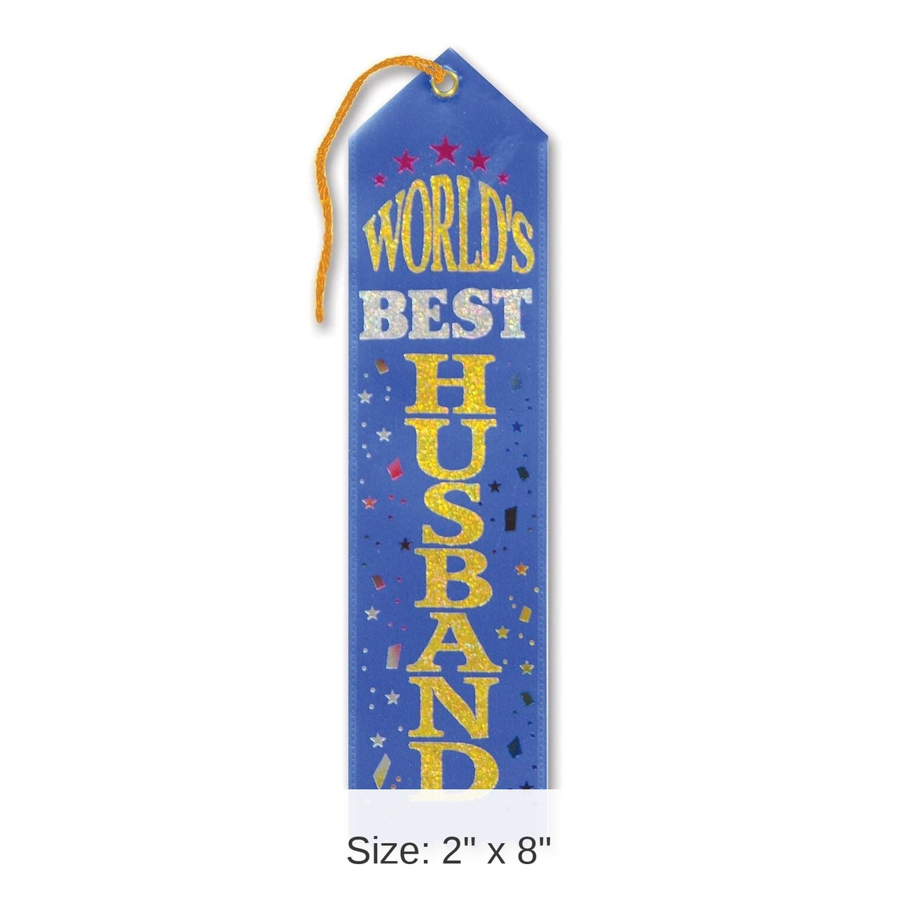 6 Pack Bulk World's Best Husband Award Ribbon
