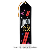 6 Pack Bulk Groom To Be Award Ribbon