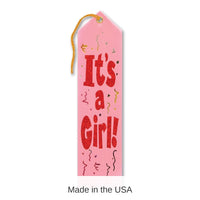 6 Pack Bulk It's A Girl! Award Ribbon