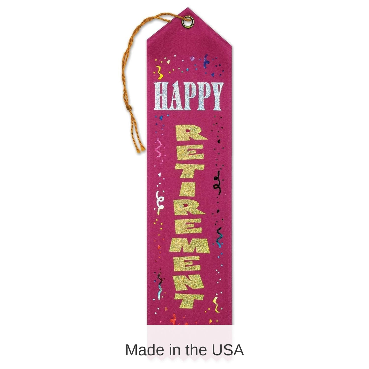 6 Pack Bulk Happy Retirement Party Award Ribbon